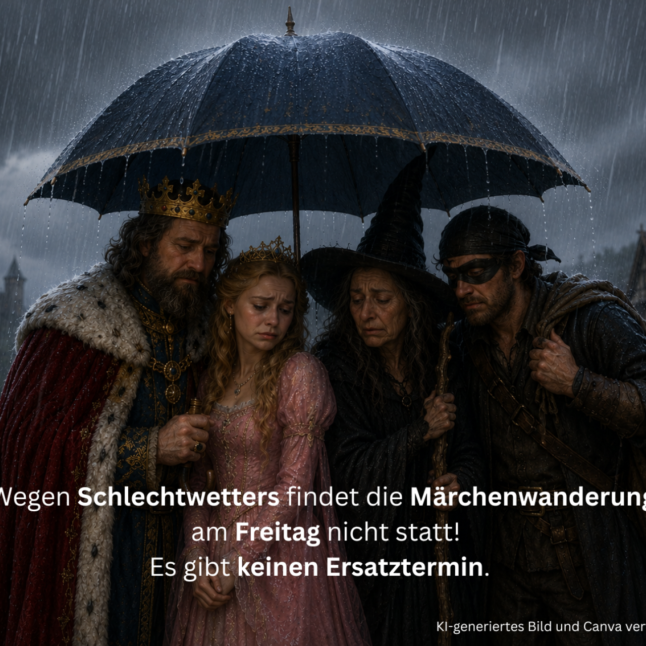 Absage Märchenwanderung Samstag